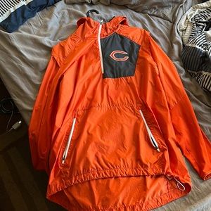 Nike X Chicago Bears quarter zip pull over wind breaker